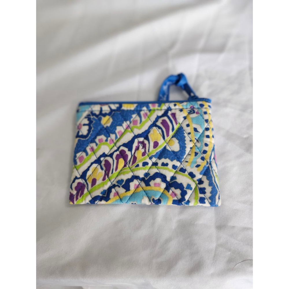 Vera Bradley Blue Multi-color Quilted Coin Purse